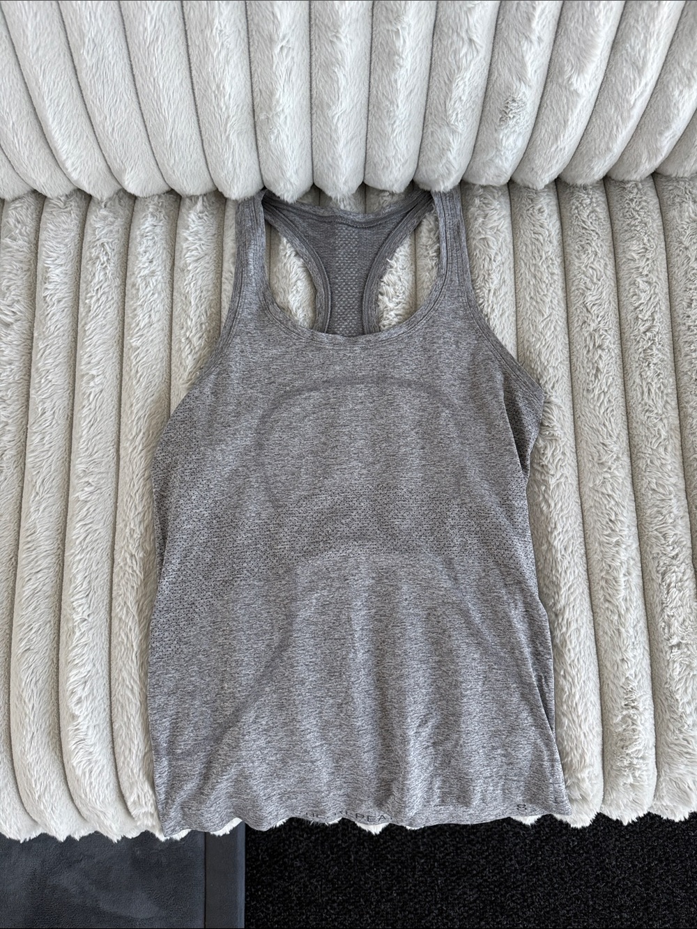 lululemon athletica Heather Gray Racerback Tank
